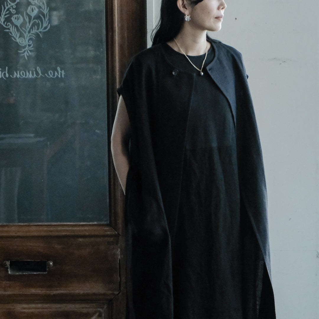 後で掲載［shuo'］Black Pearl Rutile Quartz Necklace