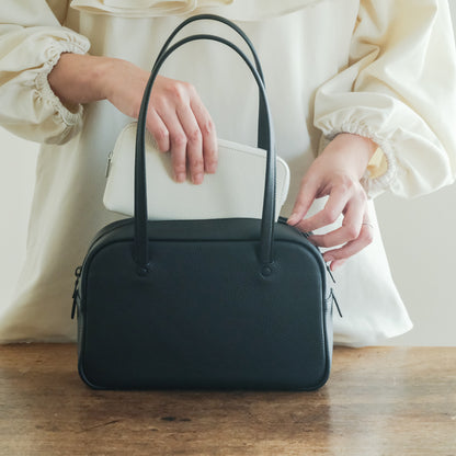 【受注商品】［STUDIO LA CAUSE］内縫いラウンドファスナー財布（L）WA075L EM
