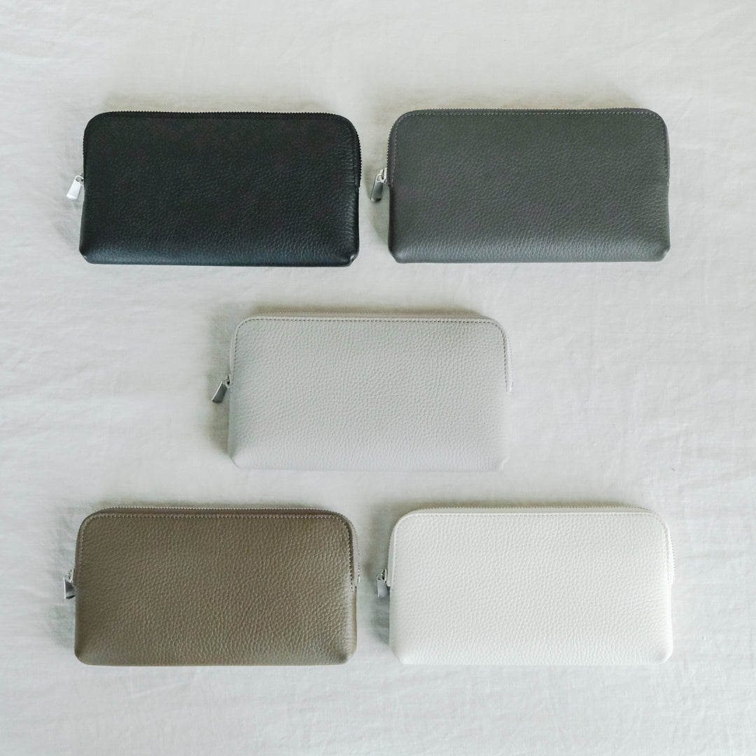 【受注商品】［STUDIO LA CAUSE］内縫いラウンドファスナー財布（L）WA075L EM