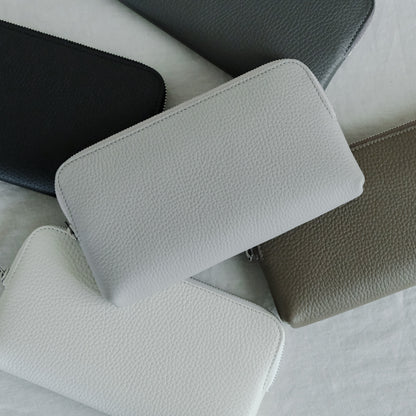 【受注商品】［STUDIO LA CAUSE］内縫いラウンドファスナー財布（L）WA075L EM