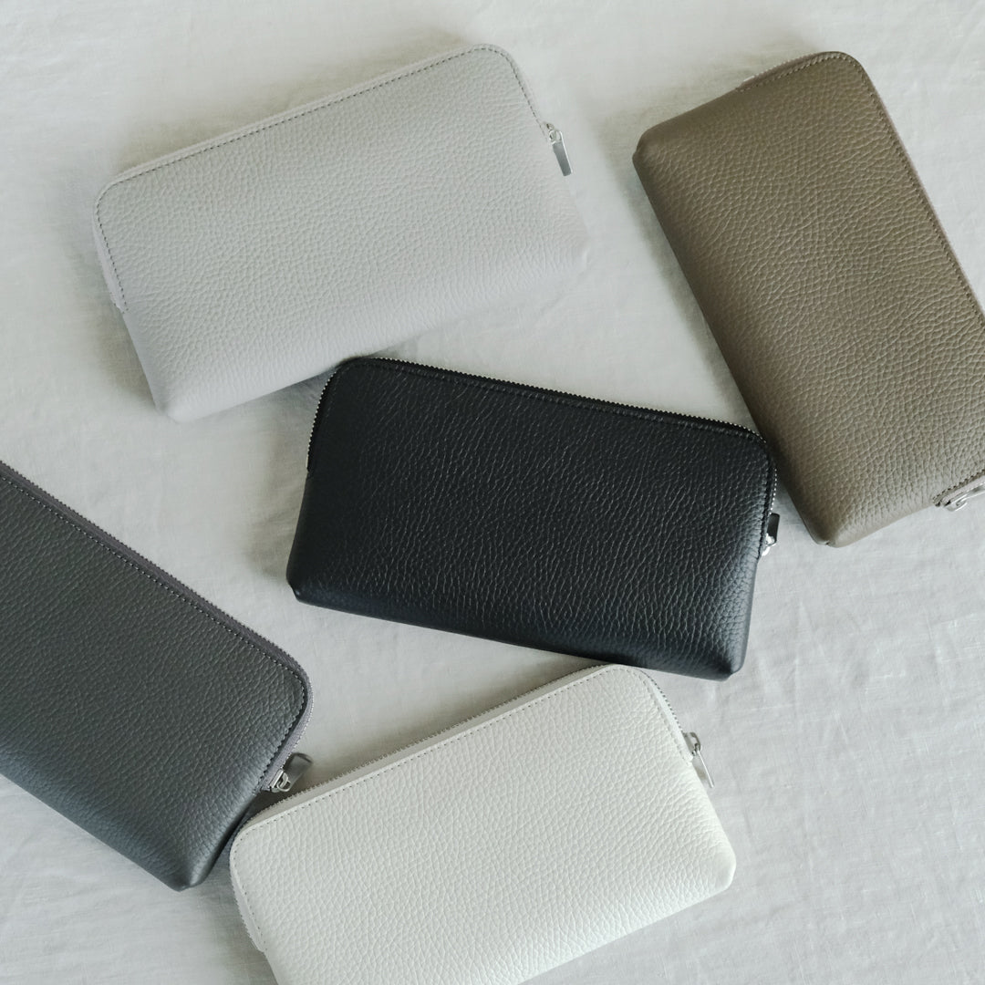 【受注商品】［STUDIO LA CAUSE］内縫いラウンドファスナー財布（L）WA075L EM