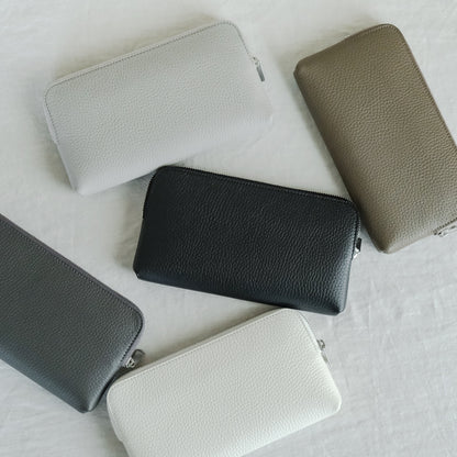 【受注商品】［STUDIO LA CAUSE］内縫いラウンドファスナー財布（L）WA075L EM