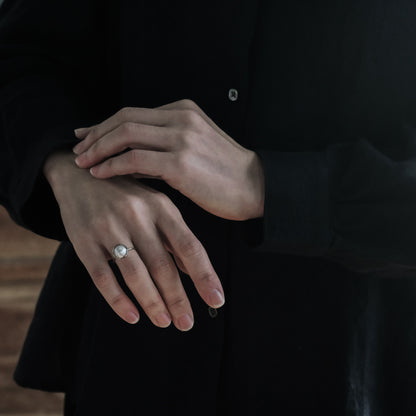 shuo'／Mabe Pearl Ring(プラチナ）
