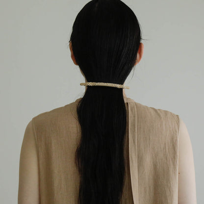 takayokatayama／woven barrette