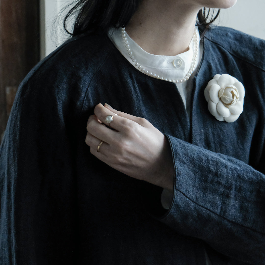 shuo'／Mabe Pearl Ring(プラチナ）