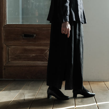 【受注商品】［AUTTAA］ Soft low cut pumps black