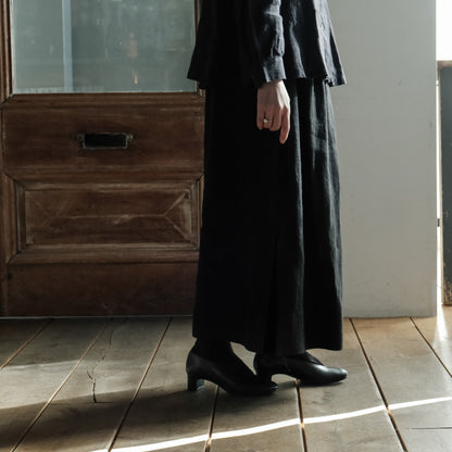 【受注商品】［AUTTAA］ Soft low cut pumps black