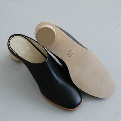 _Fot／wood heel mules_circle （maple）（1001s）