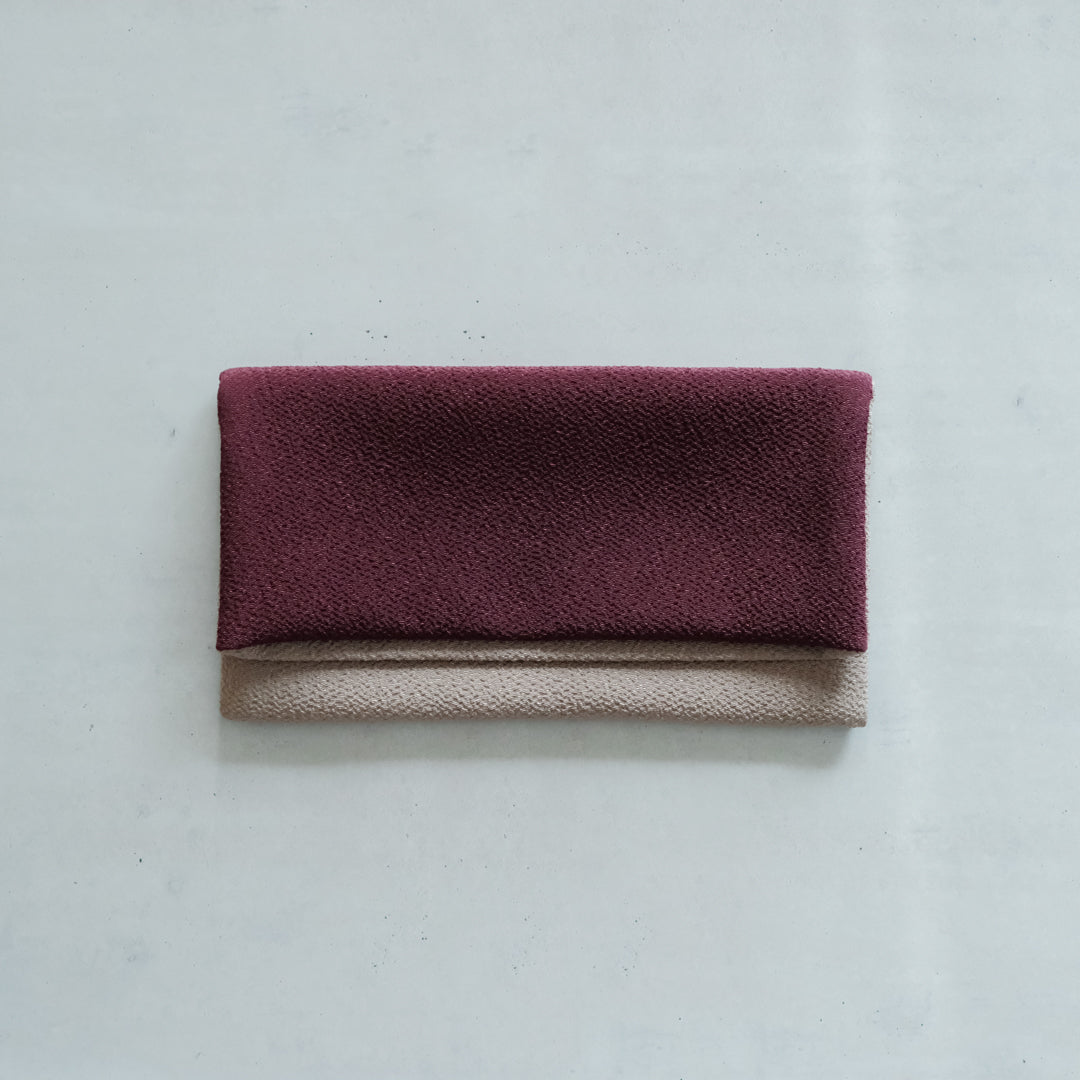 ［shuo'］Juzu Bukuro
( Red Purple × Beige )