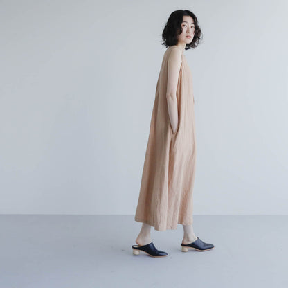 _Fot／wood heel mules_circle （maple）（1001s）