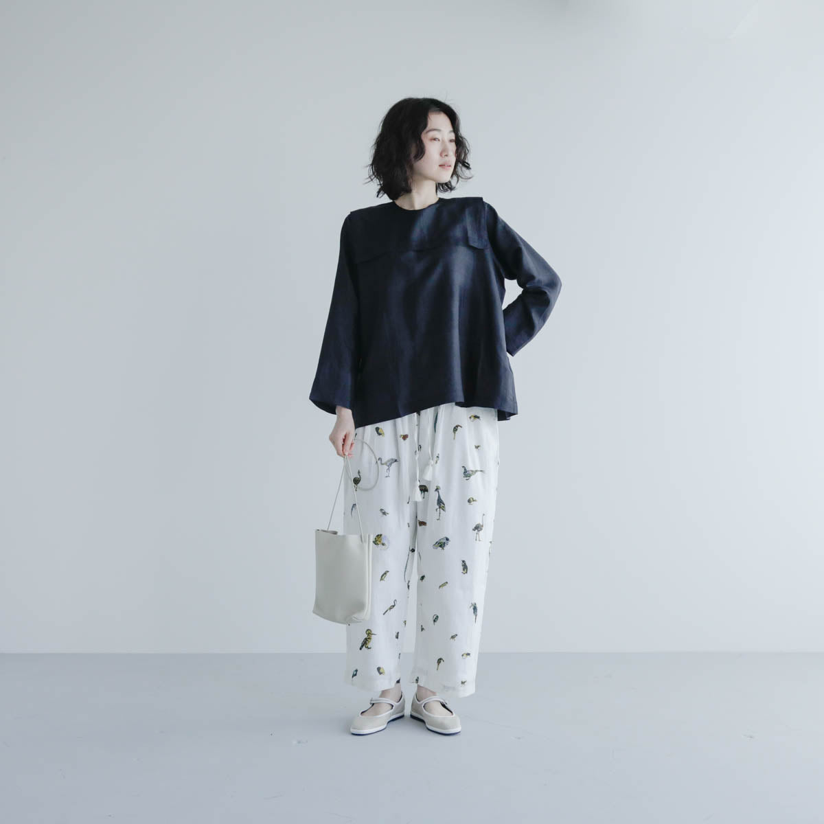 BUNON／Back Button Sailor Blouse（BN4034）