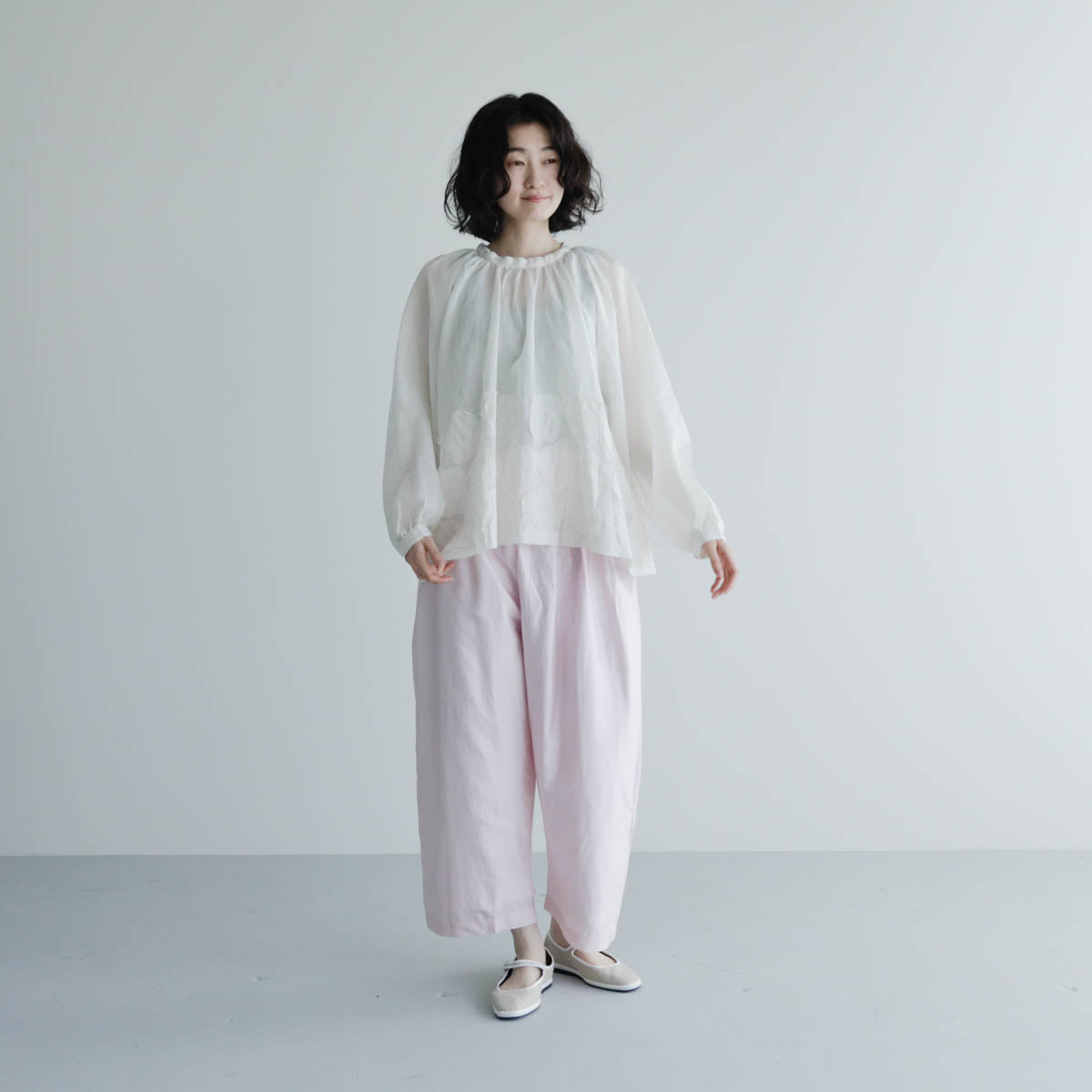 BUNON／Flower Ribbon Blouse（BN2623）