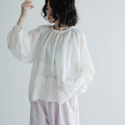 BUNON／Flower Ribbon Blouse（BN2623）
