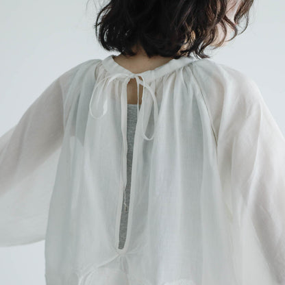 BUNON／Flower Ribbon Blouse（BN2623）