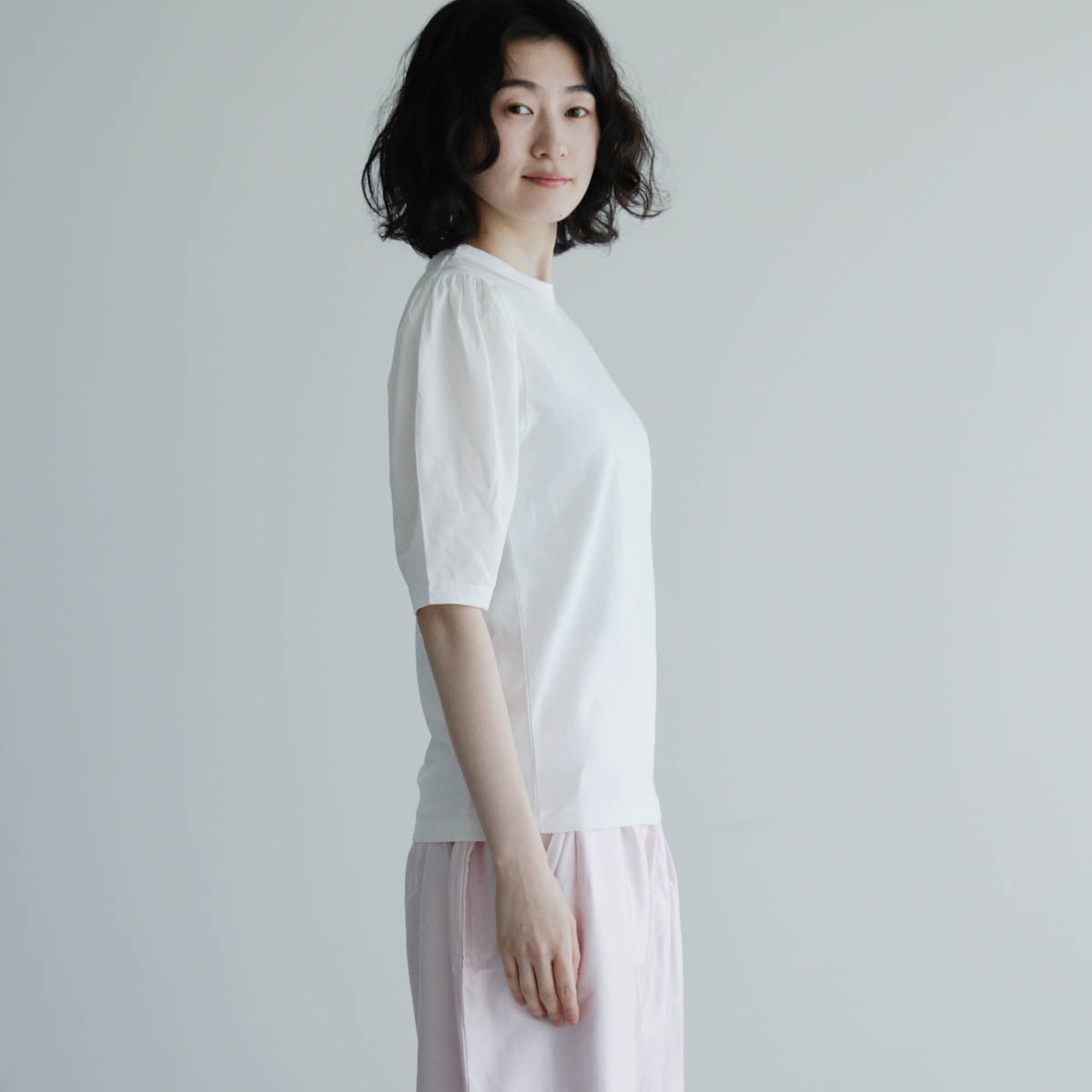 Shida／Puff sleeve t-shirt（BUNON）