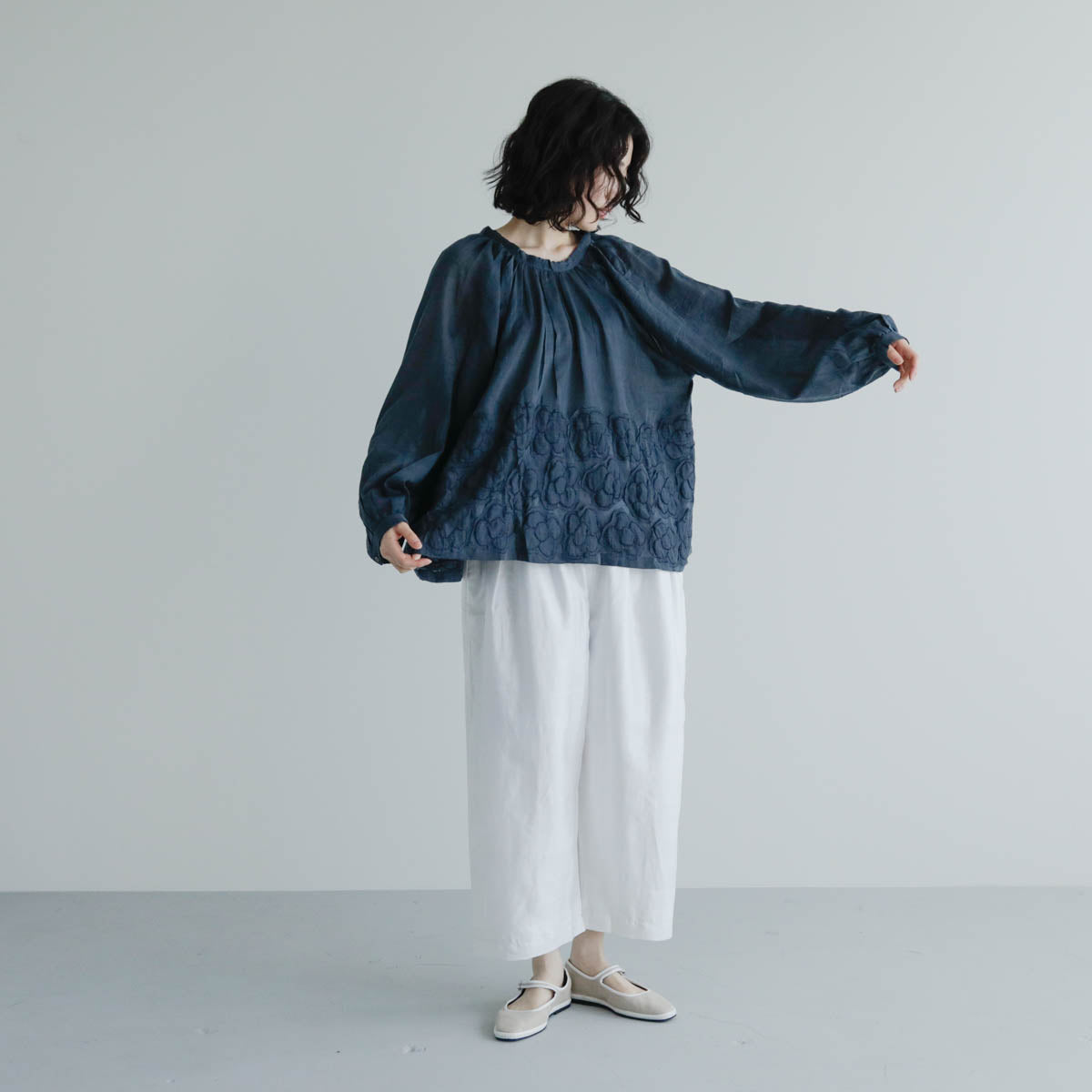 BUNON／Flower Ribbon Blouse（BN2623） – Envelope - エンベロープ