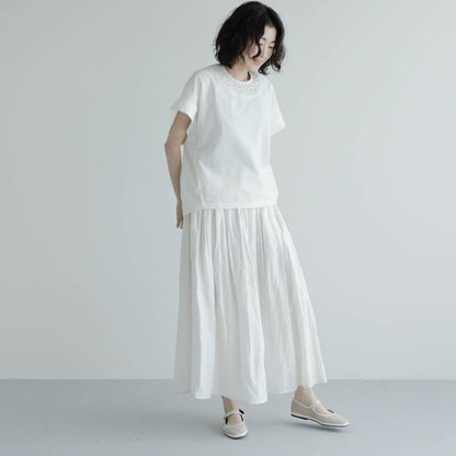 BUNON／Embroidery Woven-T（BN2545）