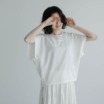 BUNON／Embroidery Woven-T（BN2545）