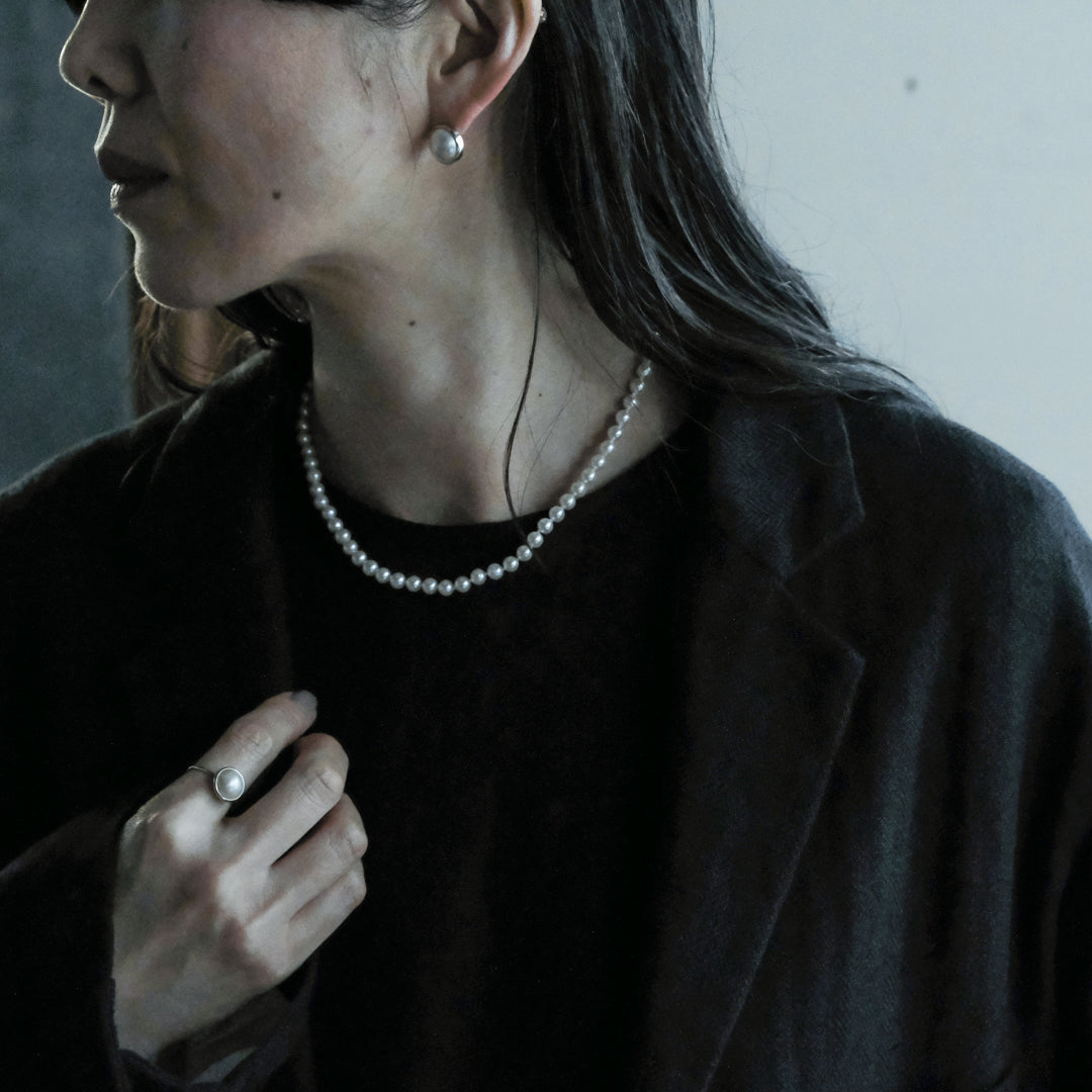 shuo'／Mabe Pearl Ring(プラチナ）