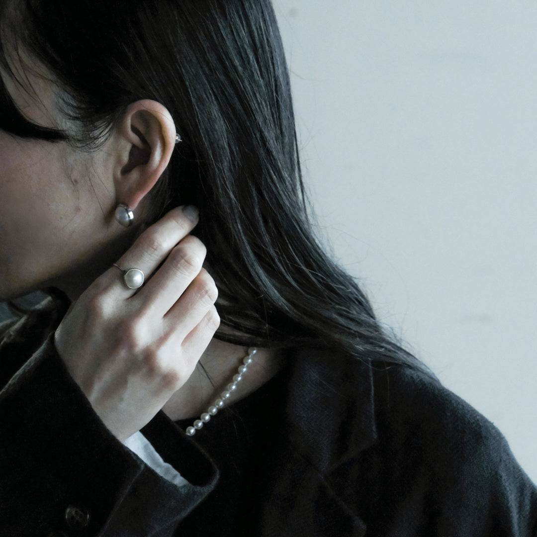 shuo'／Mabe Pearl Ring(プラチナ）