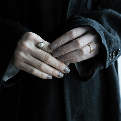 shuo'／Mabe Pearl Ring(プラチナ）