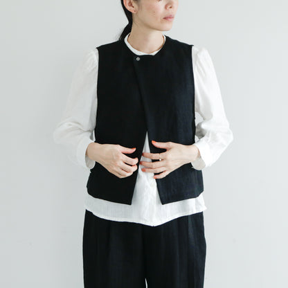 SALUÉ／【受注商品】エッグパンツC／ヘリンボーンリネン