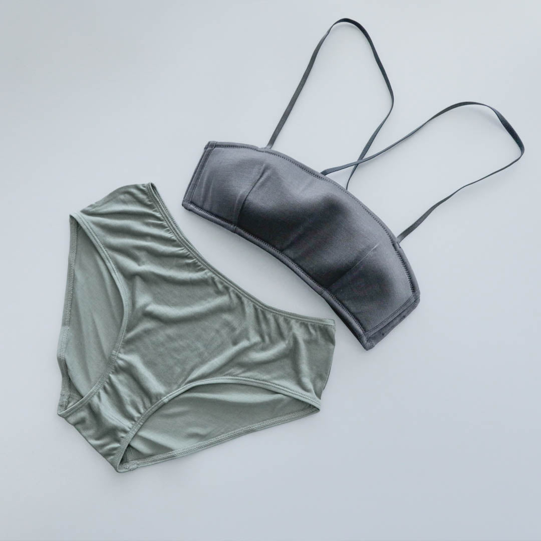 COCOONA SKINWEAR／ベーシックショーツ（シーズンカラー／セージ）