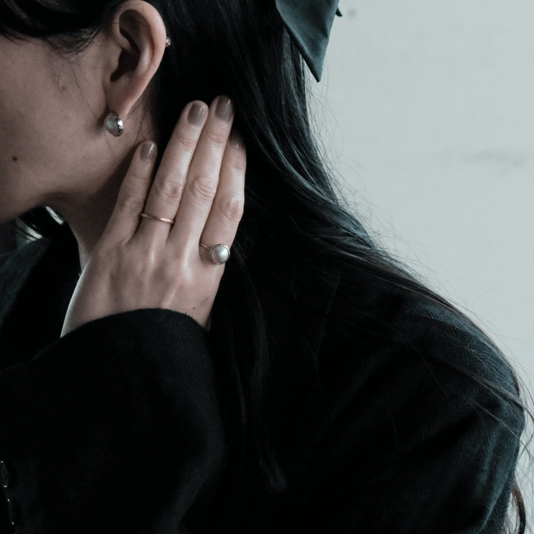 shuo'／Mabe Pearl Ring(プラチナ）