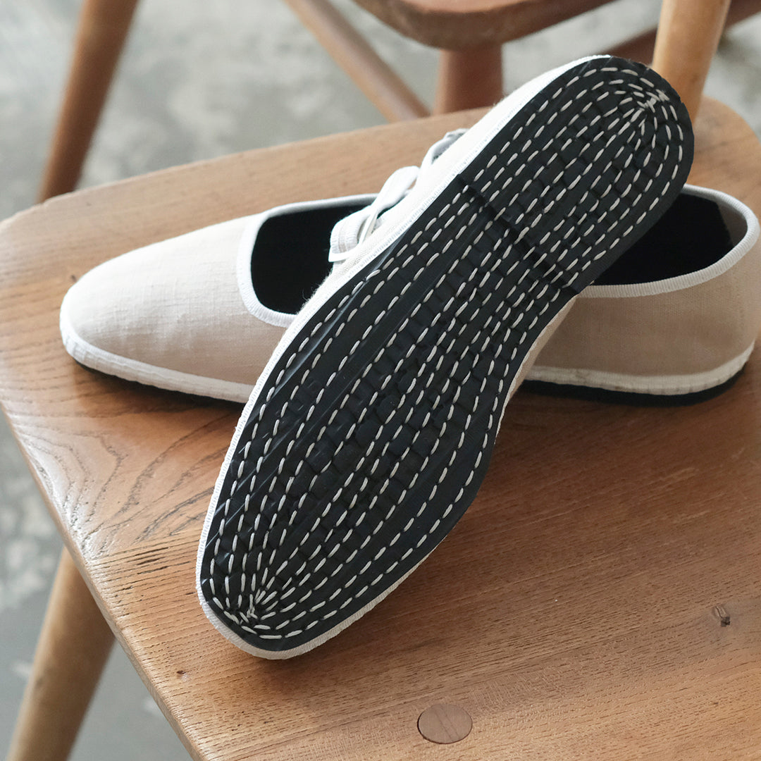 CAMPER・刺繍ストラップシューズ・サイズ37・ヒール約4㎝ リネンで軽やか、伊職人がつくるストラップシューズ – Envelope