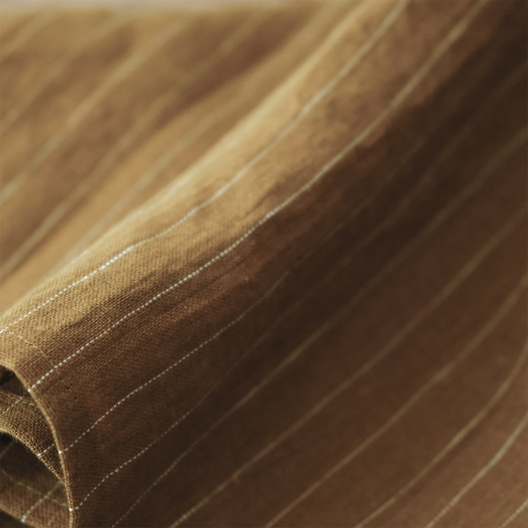 SALUÉ／バックピンタックドレス／ミッドウェイトリネン