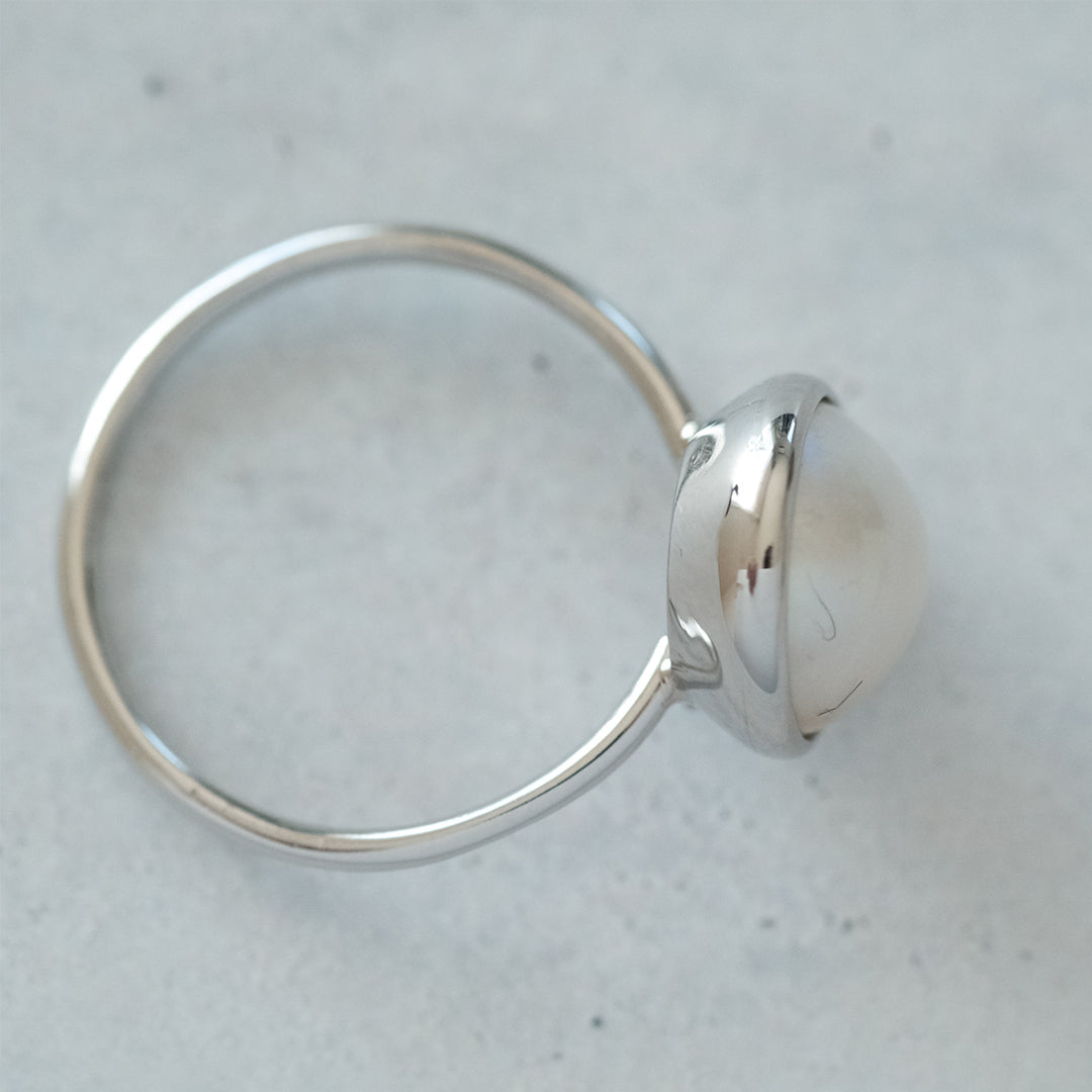 shuo'／Mabe Pearl Ring(プラチナ）
