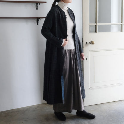 ［maku textiles］OKAMI 刺し子シルクコート