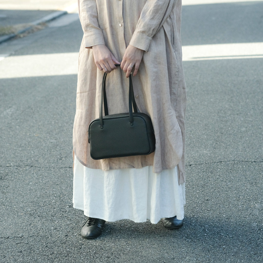 【受注商品】［STUDIO LA CAUSE］ロングハンドルボストンBG122 S（LH）EM