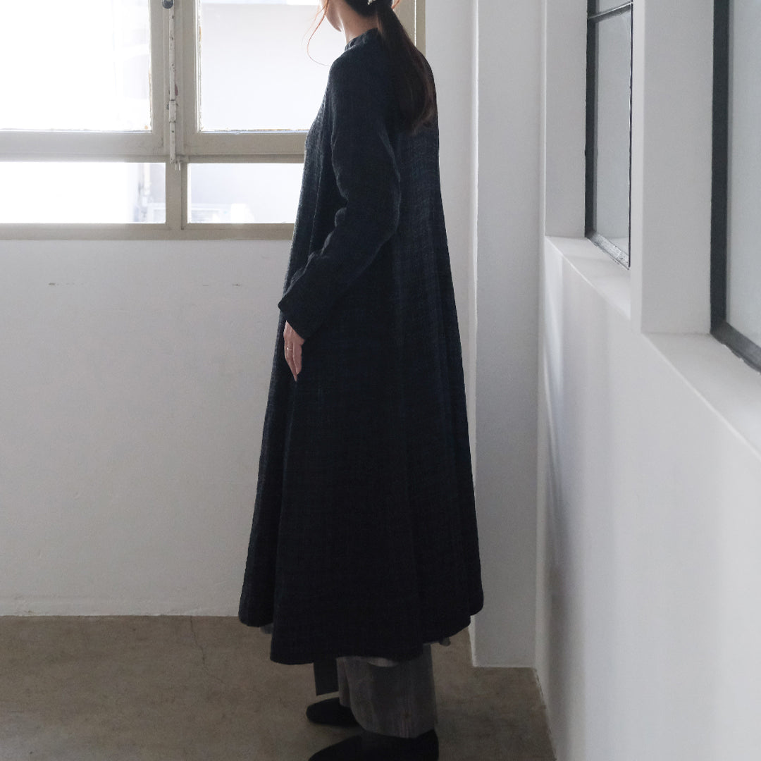 ［maku textiles］OKAMI 刺し子シルクコート