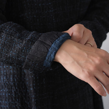 ［maku textiles］OKAMI 刺し子シルクコート