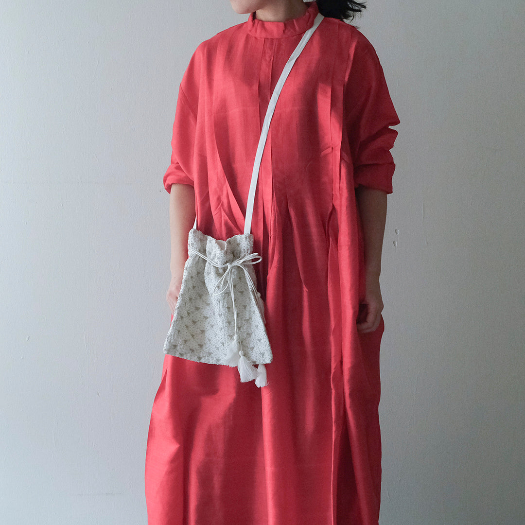 ［BUNON］High neck Tuck Dress