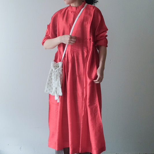 ［BUNON］High neck Tuck Dress