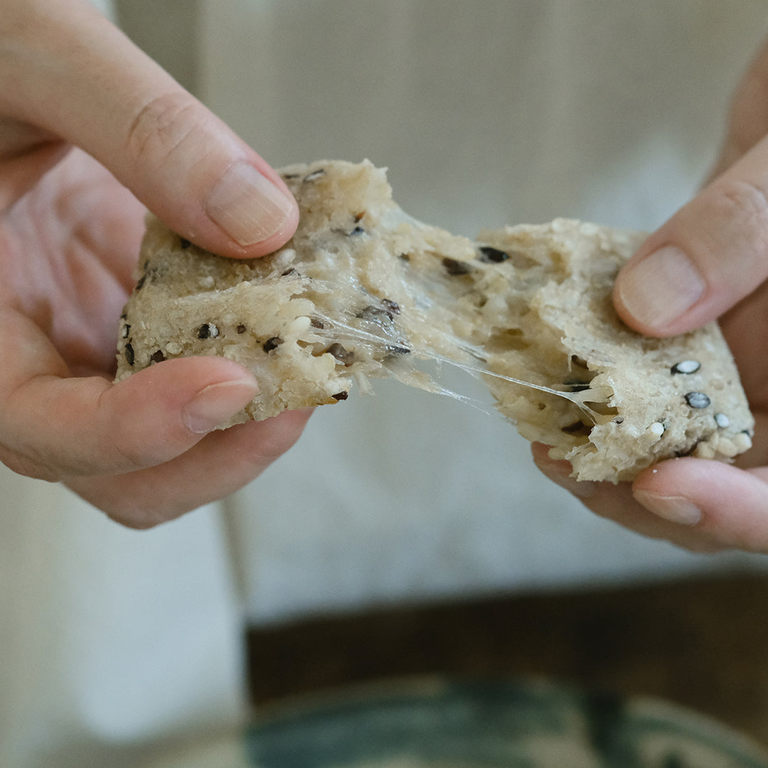 【生産者直送便】［まるざ発芽玄米研究所］まるざ古代餅黒米餅