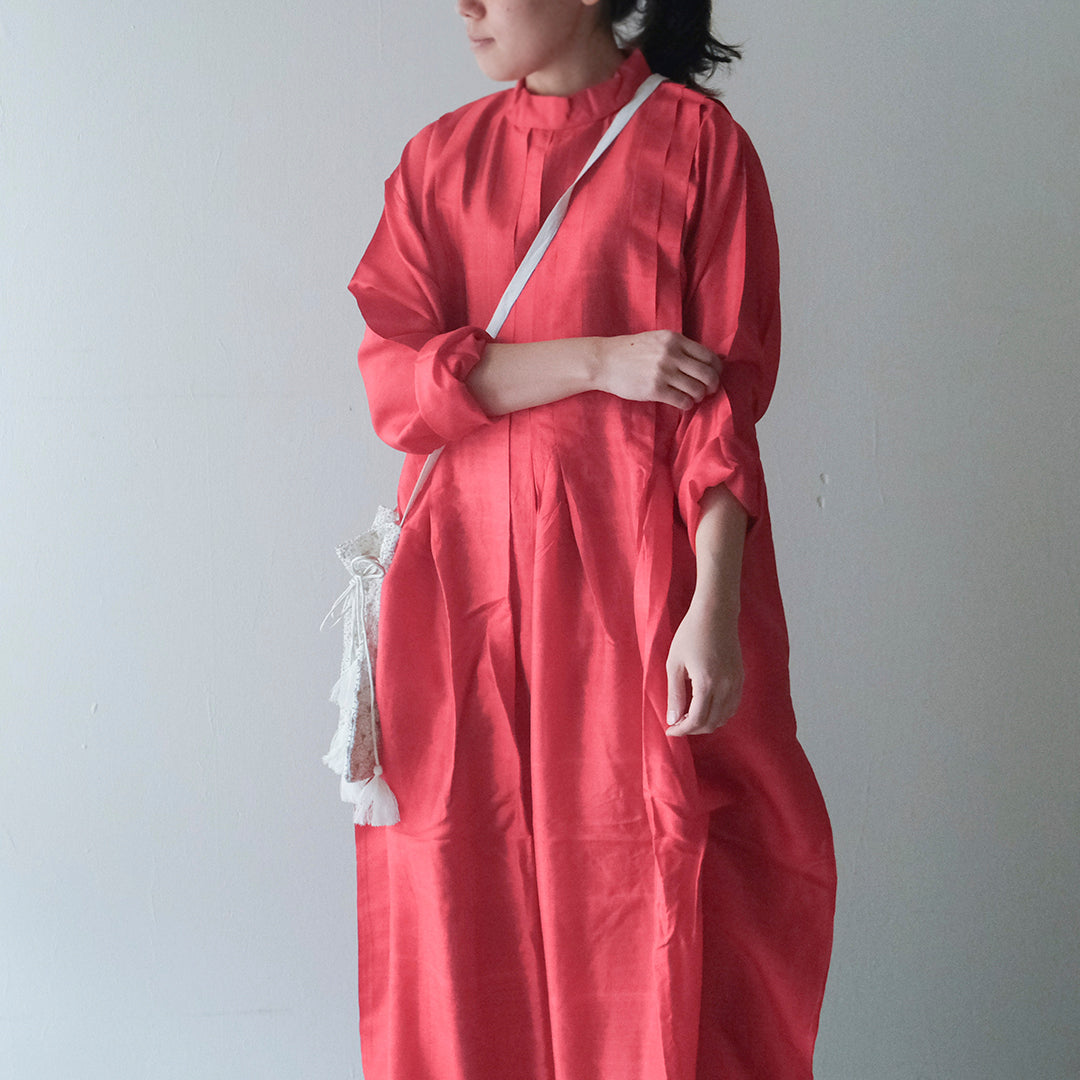 ［BUNON］High neck Tuck Dress