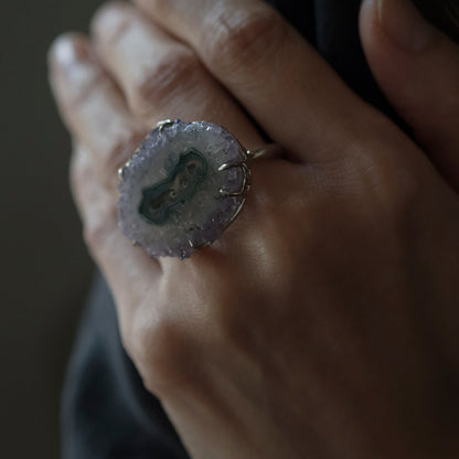 ［装身具LCF］フラワーアメシストの指輪