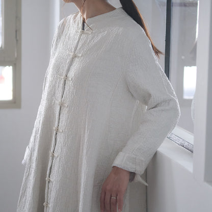 ［maku textiles］OKAMI 刺し子シルクコート