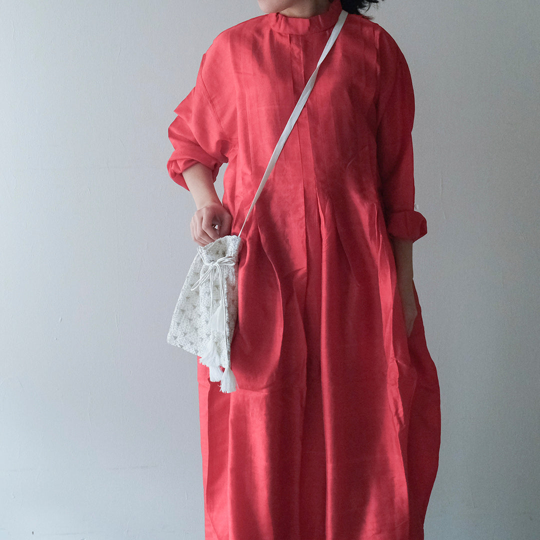 ［BUNON］High neck Tuck Dress