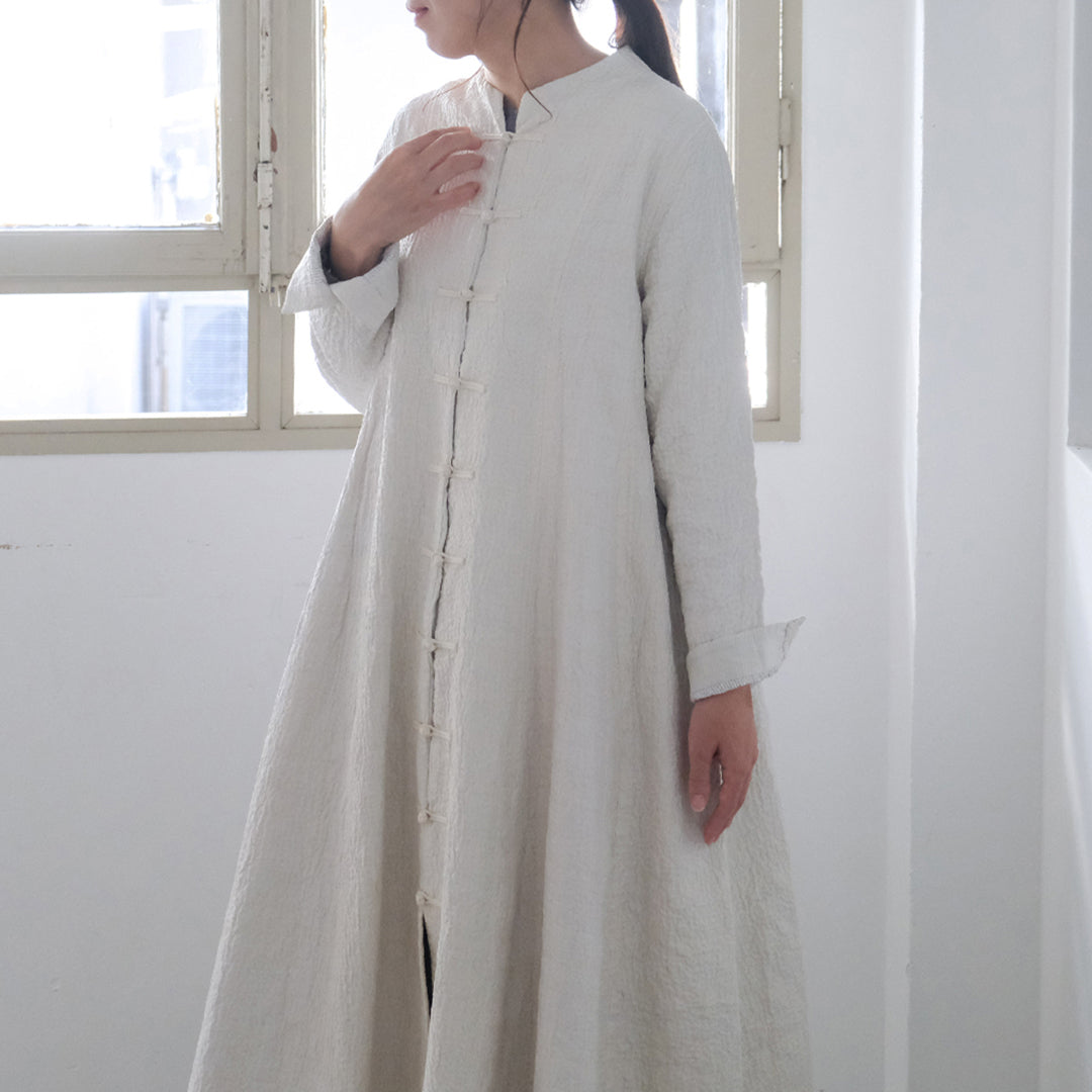 ［maku textiles］OKAMI 刺し子シルクコート