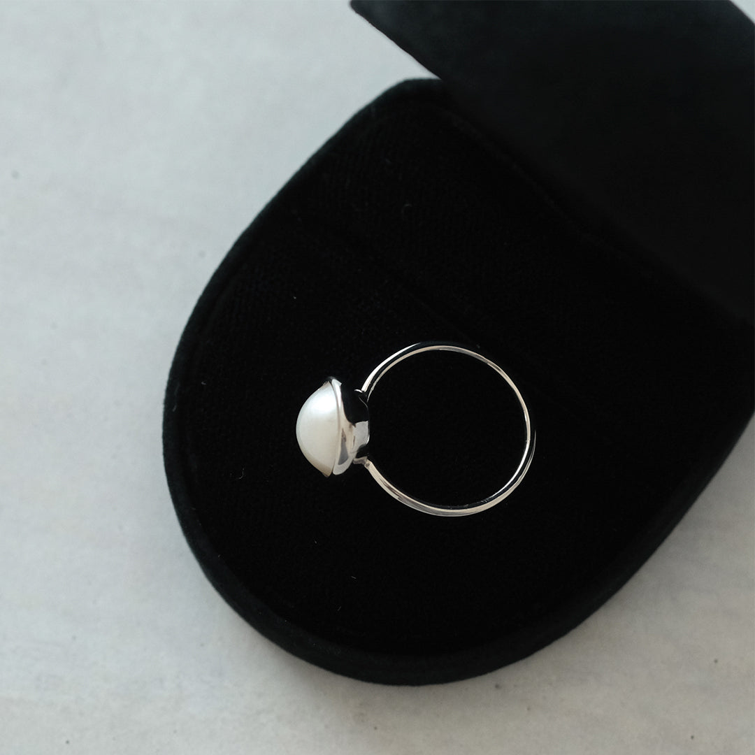 shuo'／Mabe Pearl Ring(プラチナ）