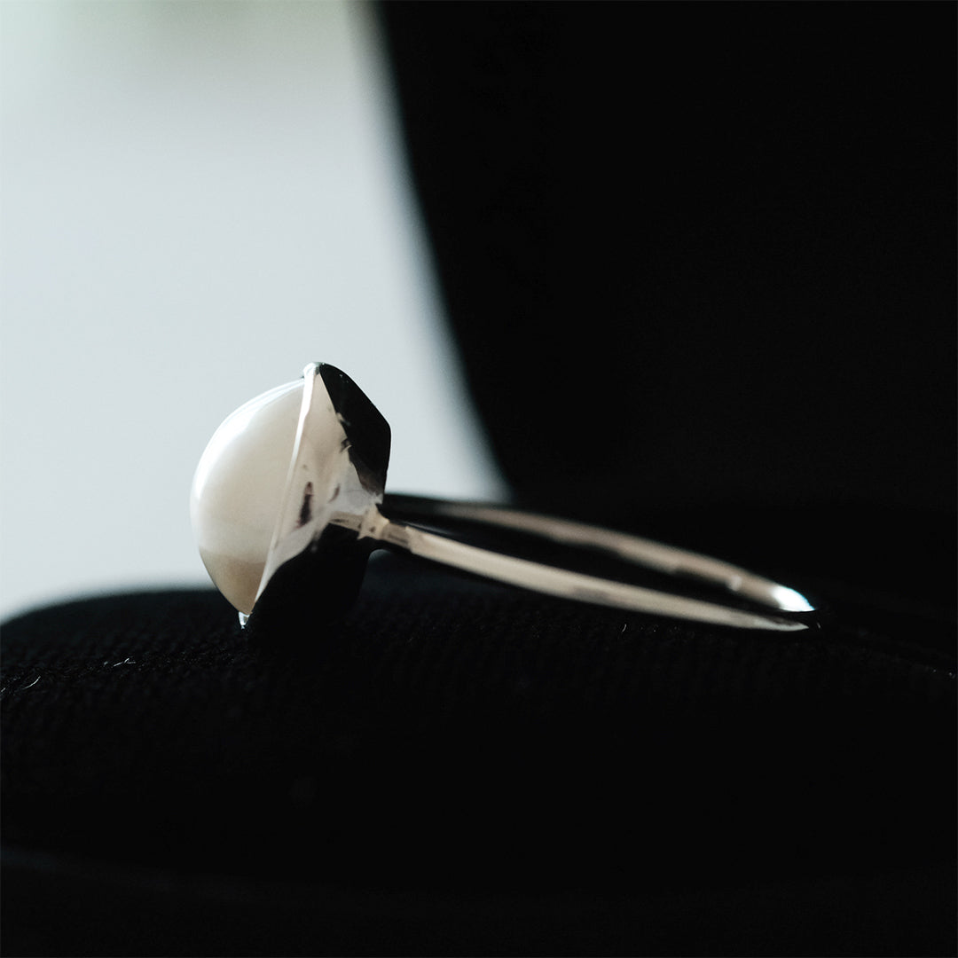 shuo'／Mabe Pearl Ring(プラチナ）