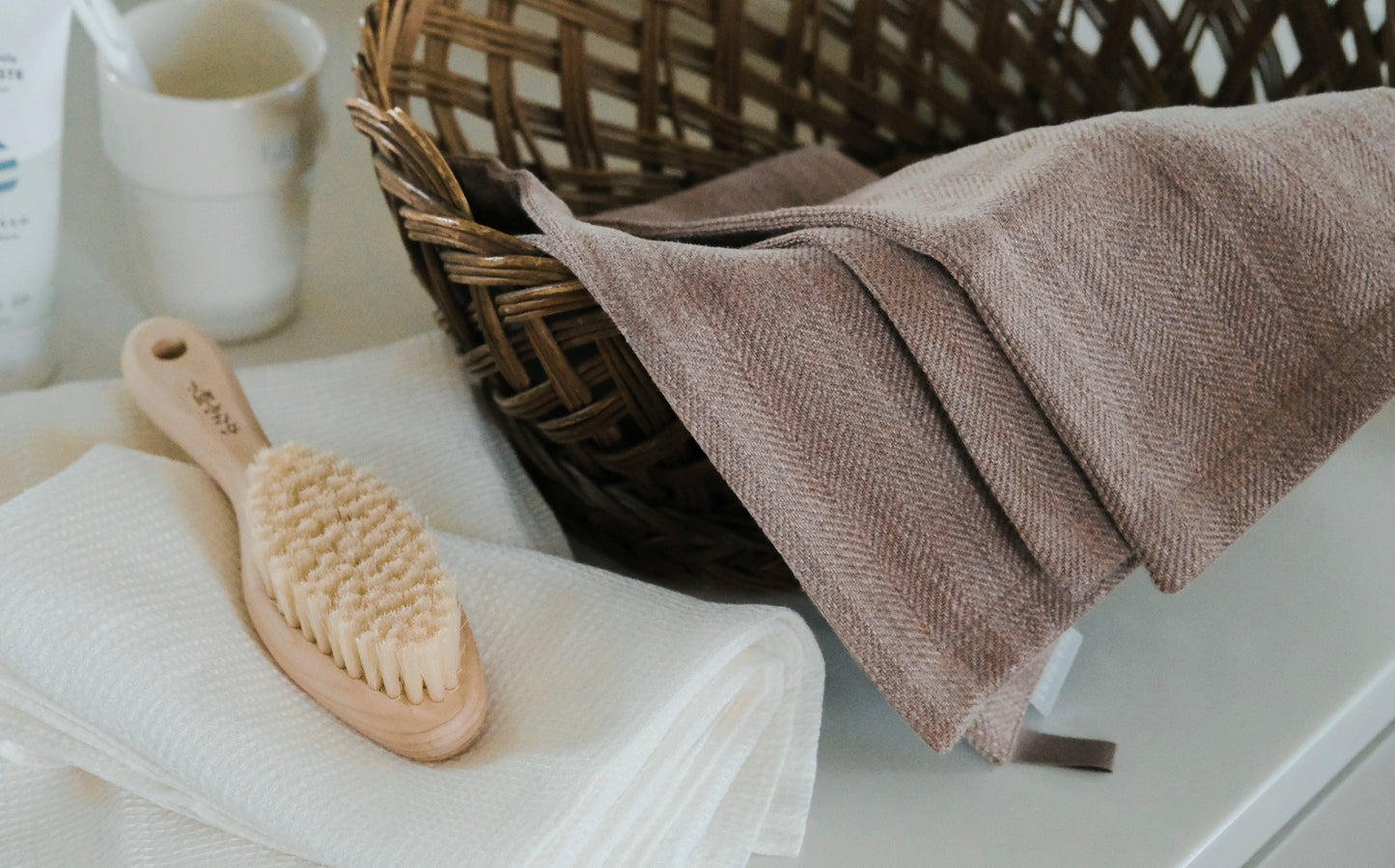 TLB HOME バスラグ ウォッシュヘリンボーン