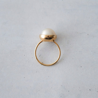 【受注商品】［shuo'］Mabe Pearl Ring（12～15号）