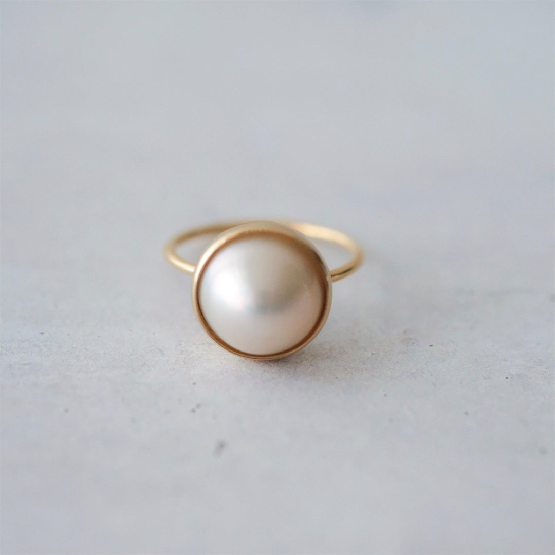 【受注商品】［shuo'］Mabe Pearl Ring（12～15号）
