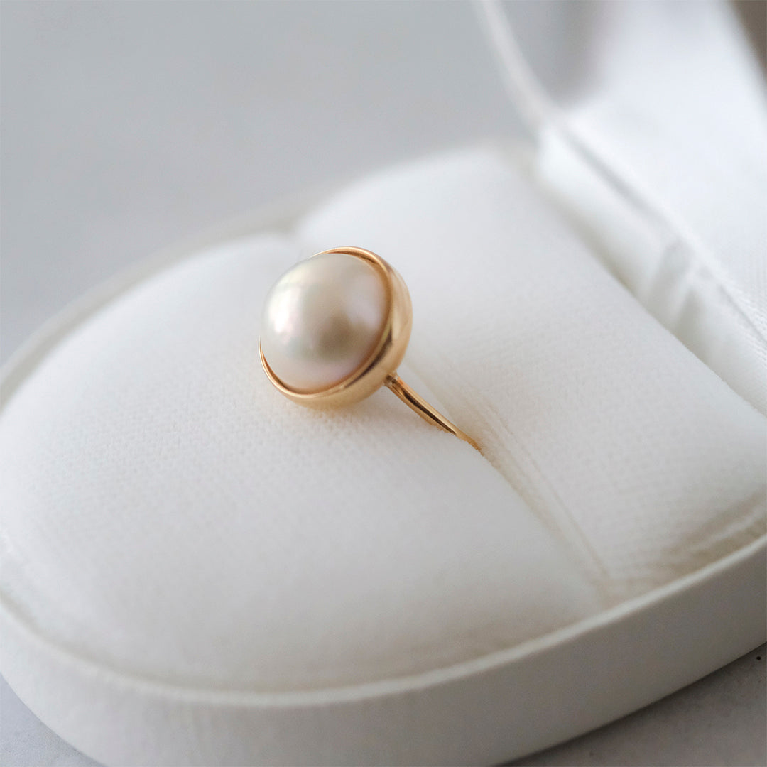 【受注商品】［shuo'］Mabe Pearl Ring（12～15号）