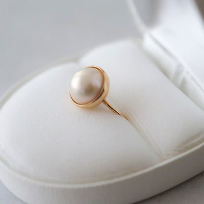 【受注商品】［shuo'］Mabe Pearl Ring（12～15号）
